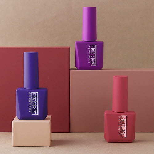 [모스티브] 칼라 젤 폴리시 진짜시리즈 12ml 3종세트(남보라/말린장미/바이올렛)