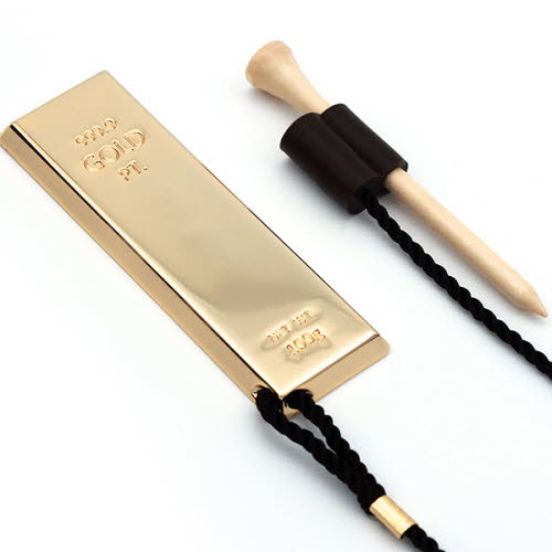 [베르티니] 골드바 단품 VGOB01 / [24K 골드 도금 골드바 골프티 홀더 1개]