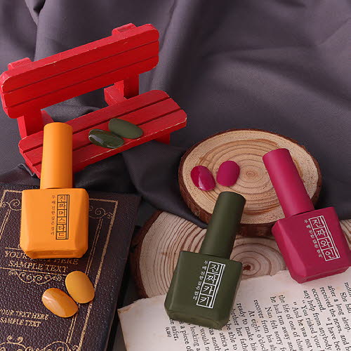 [모스티브] 칼라 젤 폴리시 진짜시리즈 12ml 3종세트(카키/머스타드/와인)