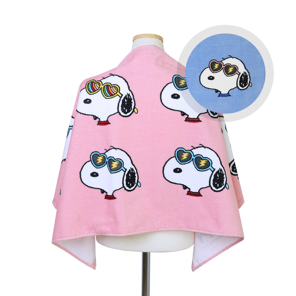 [송월] 스누피 선글라스50 비치타올 50x100cm 1장