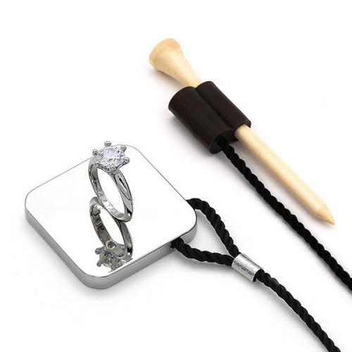 [베르티니] 다이아몬드 링 골프티 홀더 VDR01 /White Gold 도금 , 24K Gold 도금 (색상-택1)