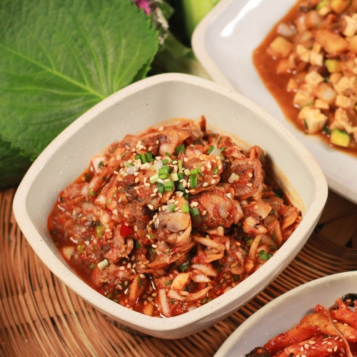 [정옥] 꼬막비빔장 120g 2팩 국산 양념꼬막장 밥도둑 간편반찬