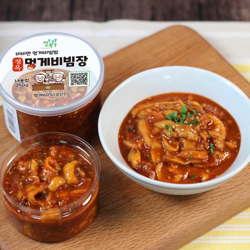 [정옥] 깔끔하게 맛있는 국산 통영 멍게비빔장 200g 2팩
