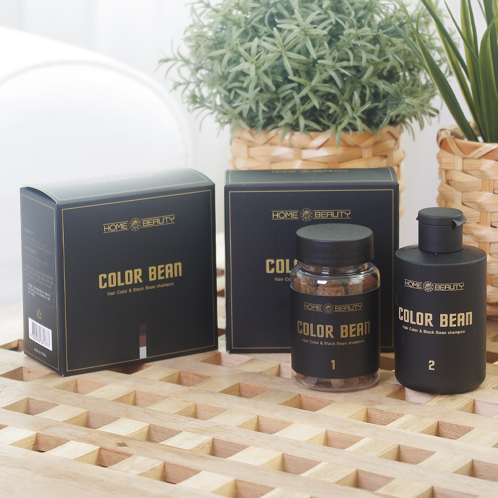 [홈뷰티] 컬러빈 새치케어 염색약(1제-염모제(35g-약33알) + 2제 산화제(100ml))