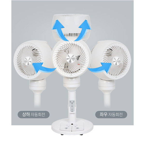 [코멜리] 8인치 리모컨 발터치 써큘레이터 (3D) CYF-RT2022D