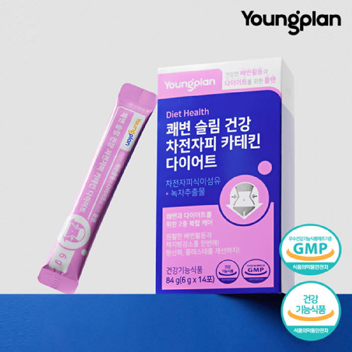 [영진약품] 쾌변 슬림 건강 차전자피 카테킨 다이어트 6g x 14포 (1주)