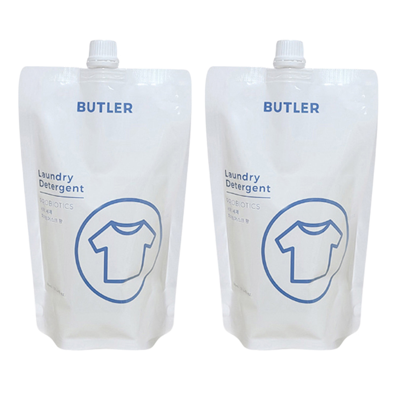 [버틀러] 프로바이오틱스 리필 세탁세제 500ml x 2팩 (향2종/택1)