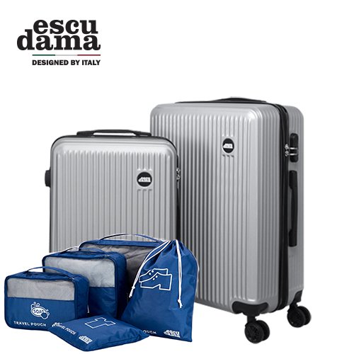[에스쿠다마] 아로나 캐리어 기내 화물용 20/24인치 세트+파우치 (HS-Z0520/24/1708)