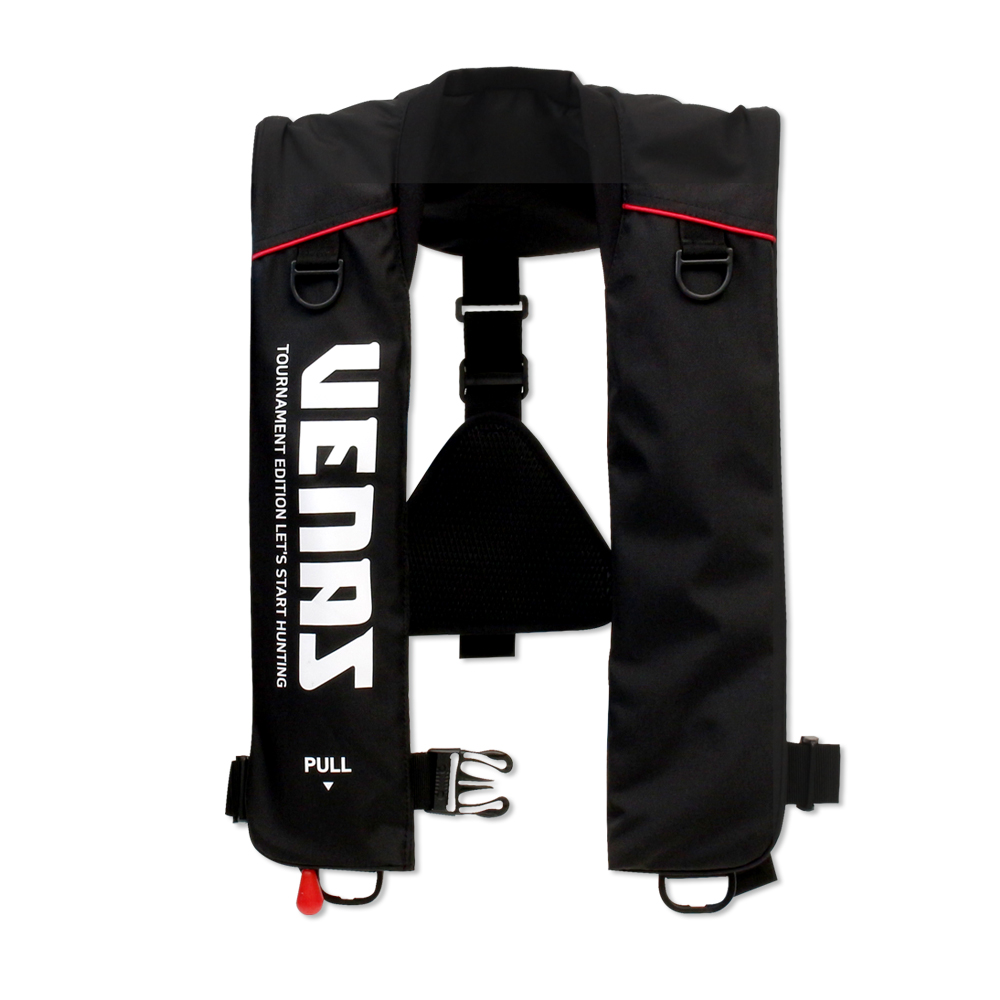 [싸파] 베나스 자동 팽창식 구명조끼 TMSAA21-BW 블랙 낚시