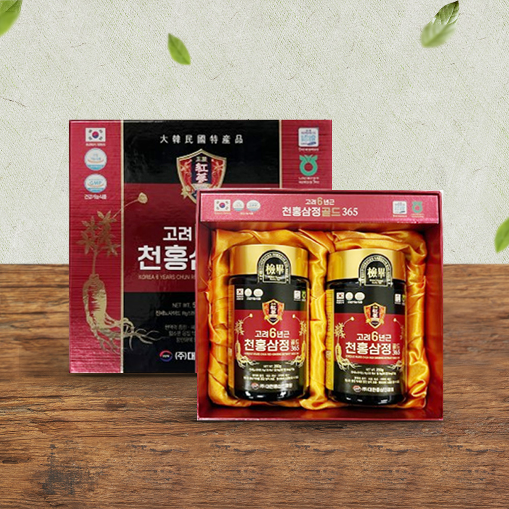 [고려6년근] 천홍삼정365 골드세트 250g x 2병