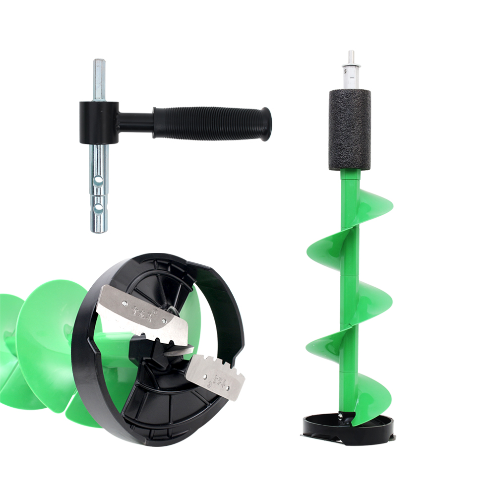 [싸파] 빅헌터 아이스 오거+어댑터 전동 드릴 결합식 얼음 빙어 송어 낚시