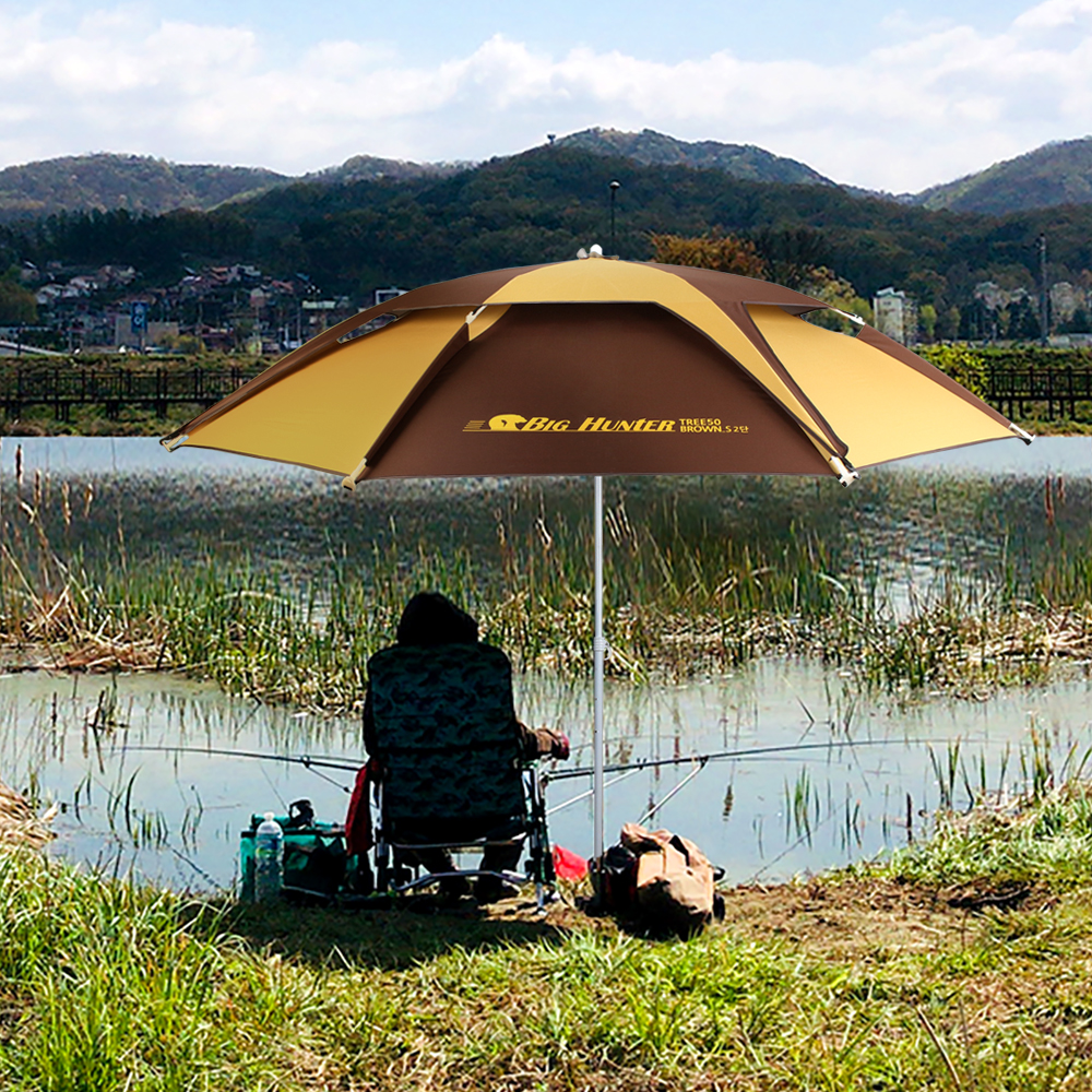 [싸파] 빅헌터 TREE 50형 브라운 2층 파라솔