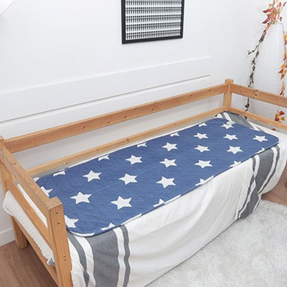 [해든마루] 전기요 큰별 네이비 (미니싱글) 워셔블