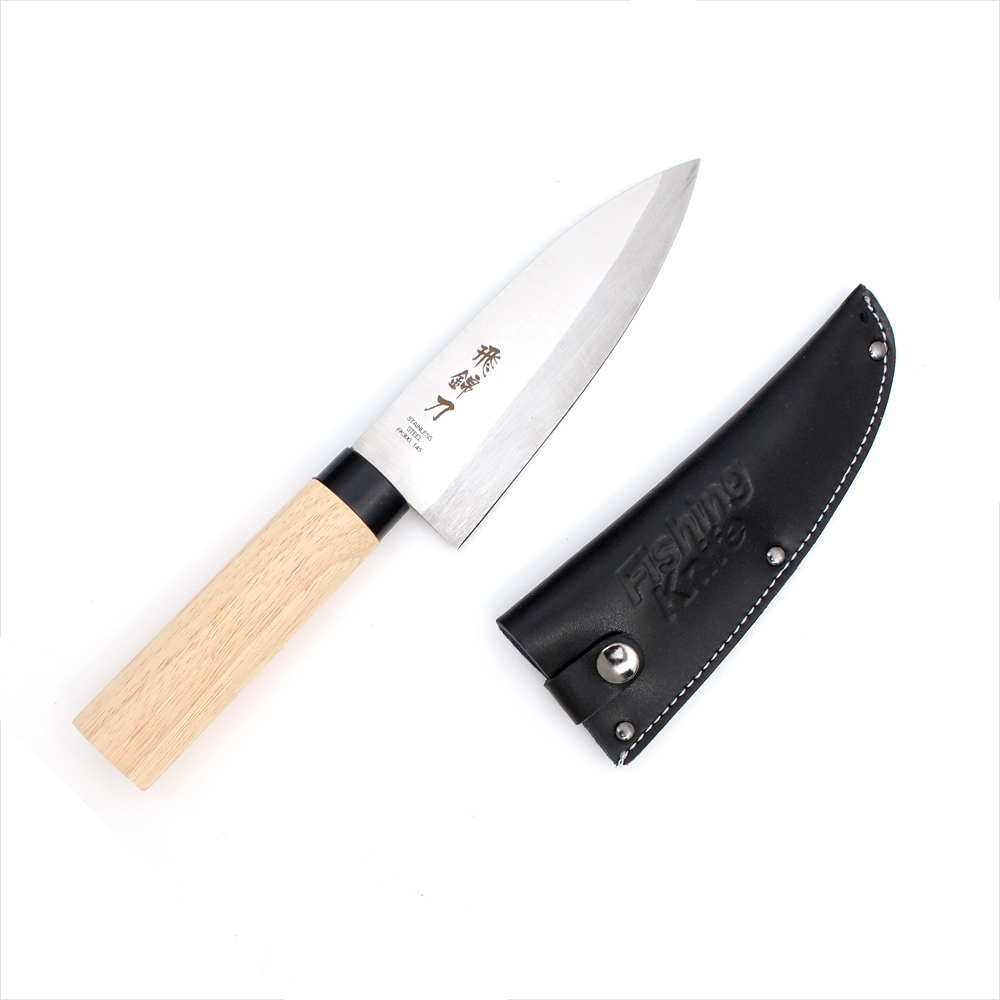 [대경] FK300 비금도 데바칼 145mm 가죽칼집 낚시칼