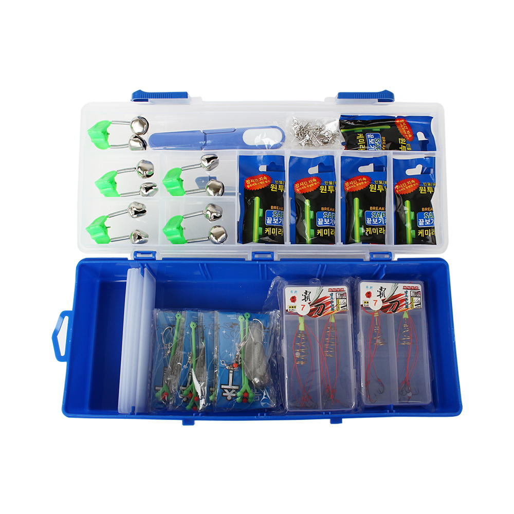 [싸파] 원투 홈쇼핑 채비세트 민물 바다 낚시