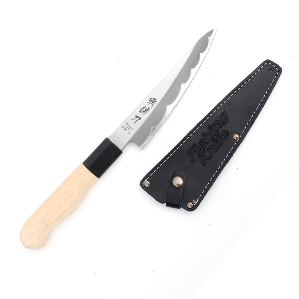 [대경] FK100 비금도 장어칼 135mm 가죽칼집 낚시칼