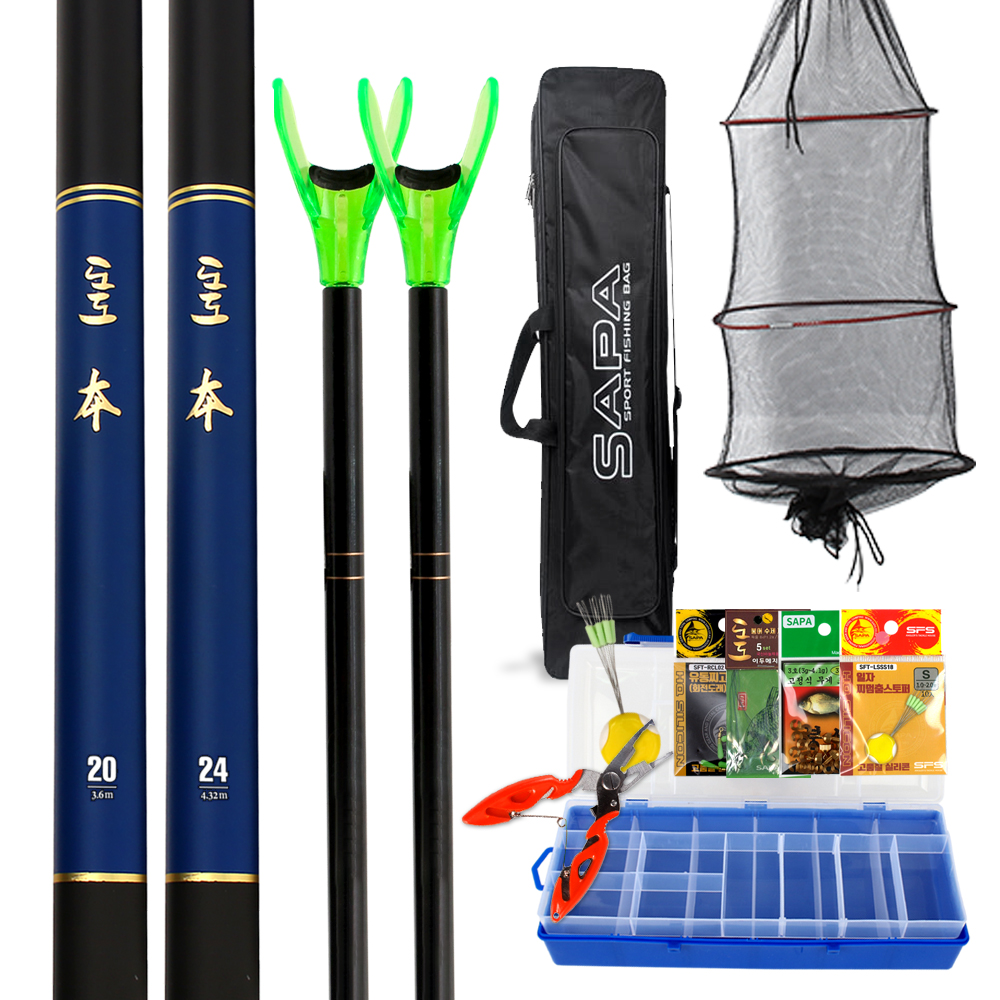 [싸파] 도도 본 민물 낚시대 세트 초보용 입문용