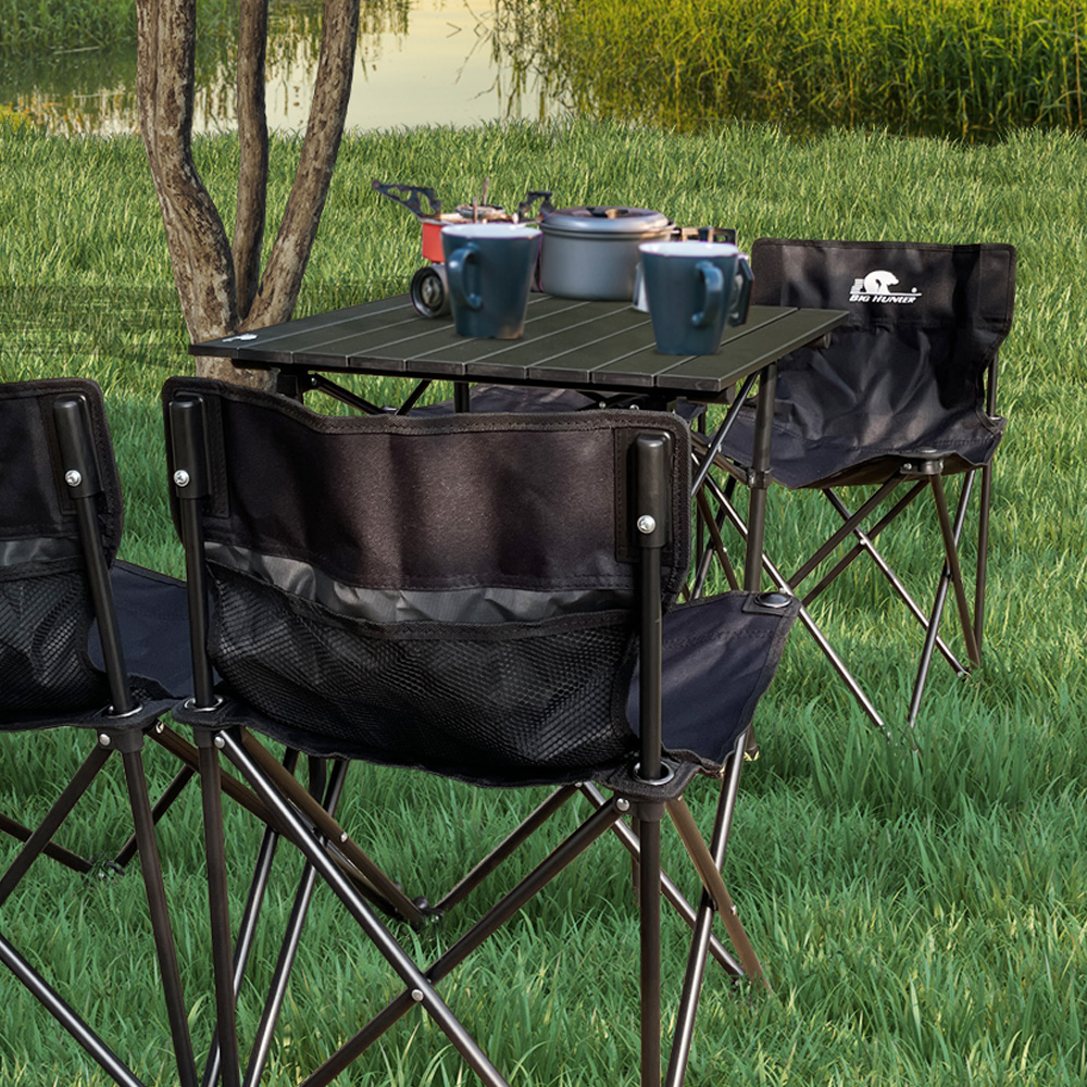 [싸파] 빅헌터 캠핑 테이블 의자 세트 4인용 경량 수납가방
