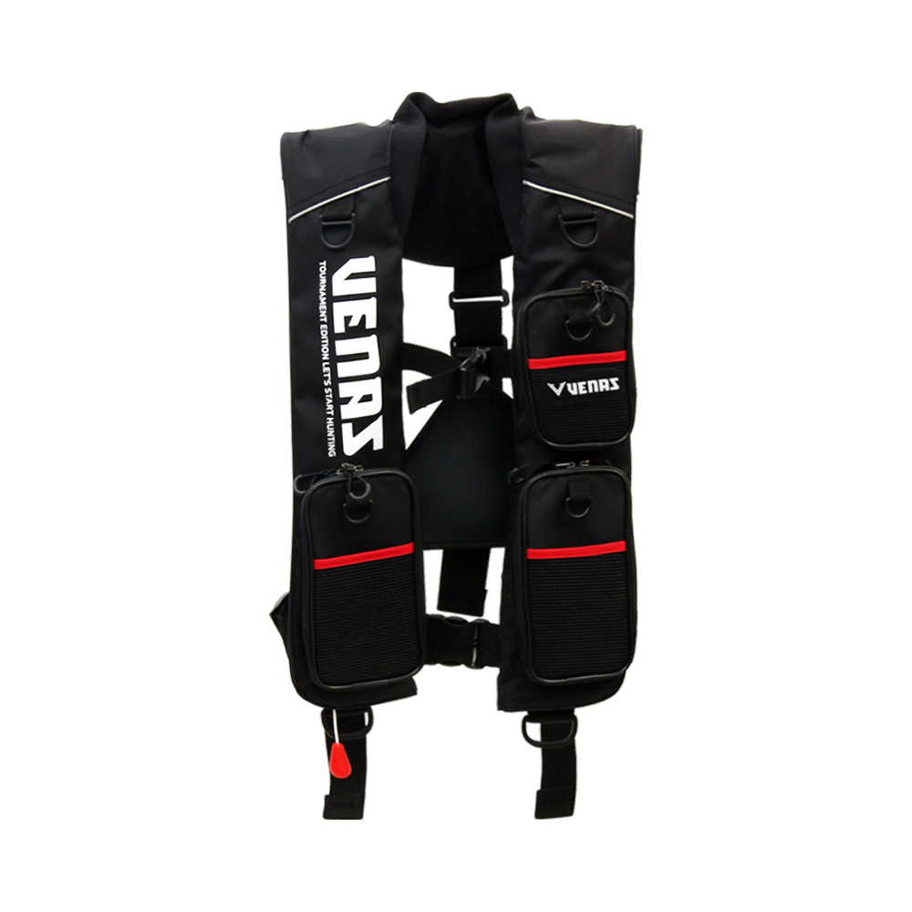 [싸파] 베나스 프리미엄 자동팽창식 구명복 3포켓 블랙