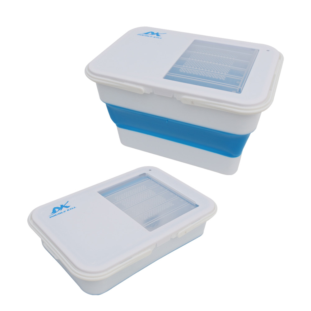 [싸파] 더블킬 다용도 접이식 살림통 블루 두레박 크릴백 떡밥 살림백