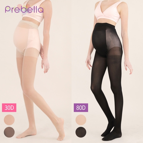 프레벨라 임산부 30/80데니아 스타킹 2종