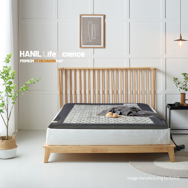 [한일생활과학] 프리미엄 5T 헥사곤 전기매트 더블 1난방 140*200cm