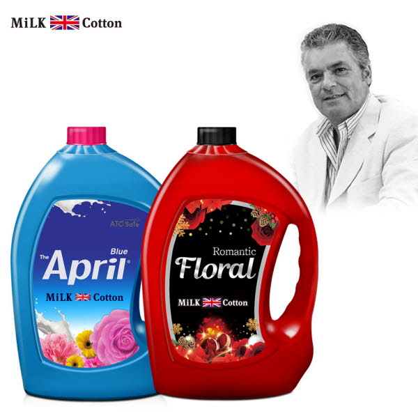 밀크코튼 고농축 퍼퓸 섬유유연제 (3.06L 2개 에이프릴향+플로럴향)