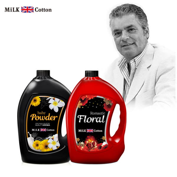 밀크코튼 고농축 퍼퓸 섬유유연제 (3.06L 2개 파우더향+플로럴향)
