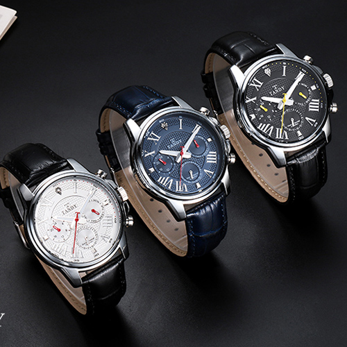 [탠디]남성 다이아라인 멀티 가죽워치 DIA-3925(색상 택1)