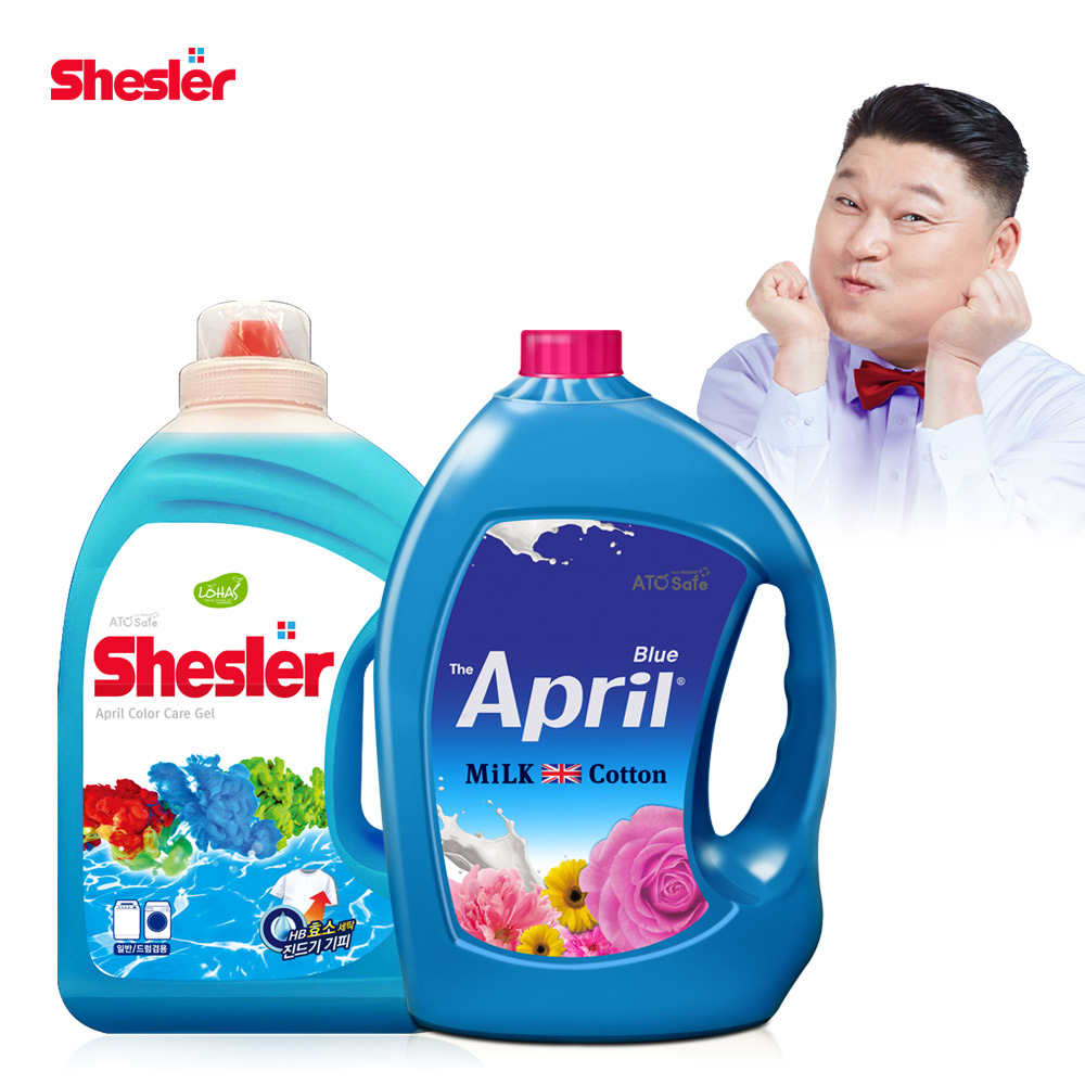 강호동의 쉬슬러세제SET (세제 3.05L 1개+퍼퓸 에이프릴향 3.06L 1개)