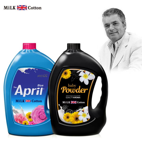 밀크코튼 고농축 퍼퓸 섬유유연제 (3.06L 2개 에이프릴향+파우더향)