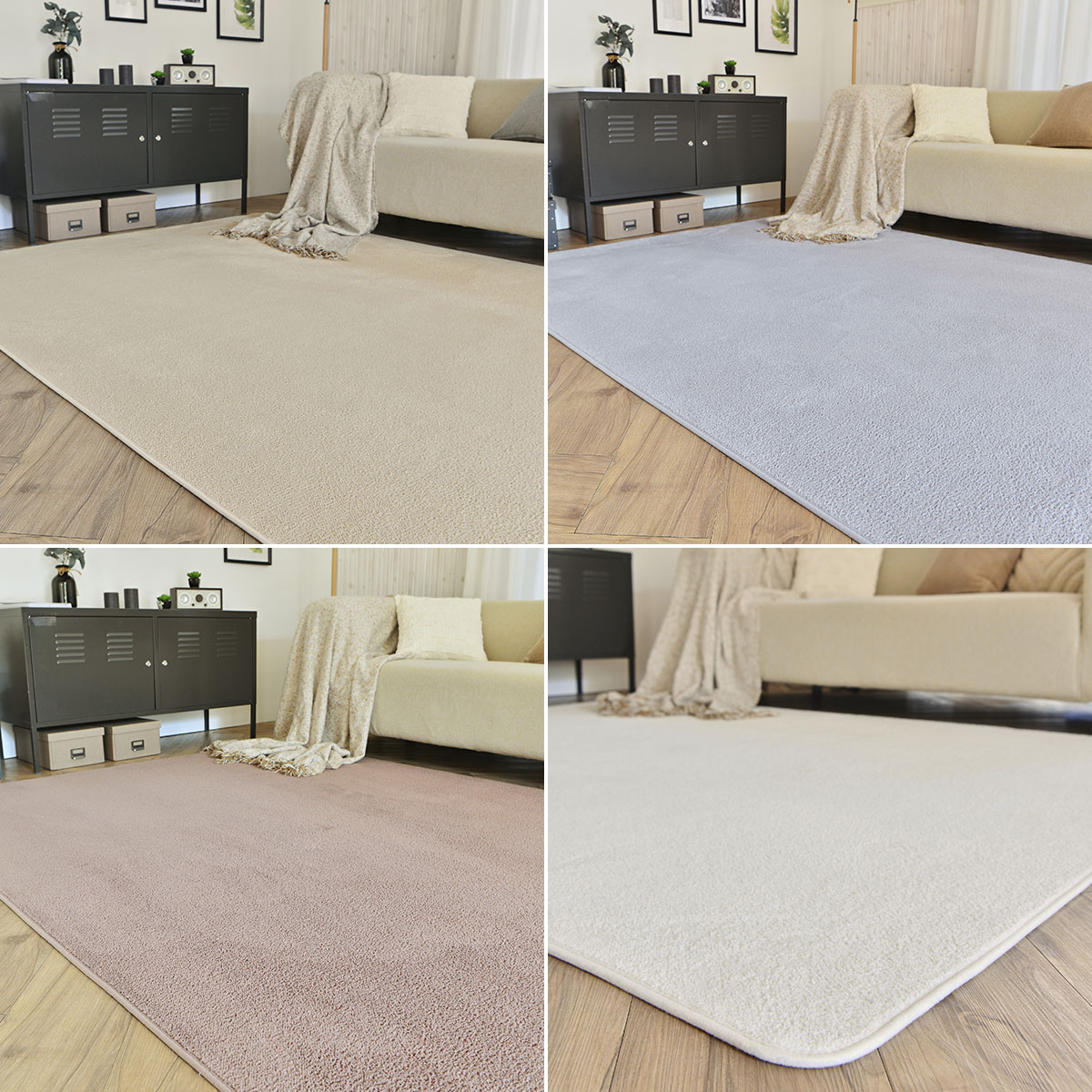 [침구연구소] 소프트터치 단모 극세사 카페트 사계절 거실 러그 150x200(1.0평)