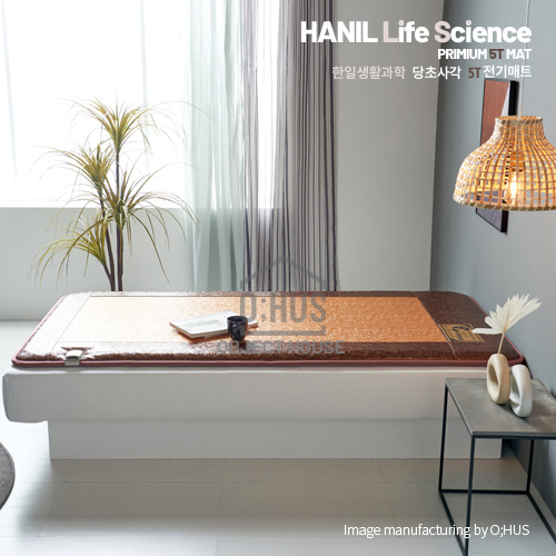 [한일생활과학] 프리미엄 5T 당초사각 전기매트 싱글 1난방 100*200cm/두께 5CM