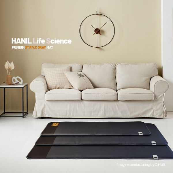 [한일생활과학] 프리미엄 3T P.V.C 전기매트 그레이 미니싱글 70*180cm
