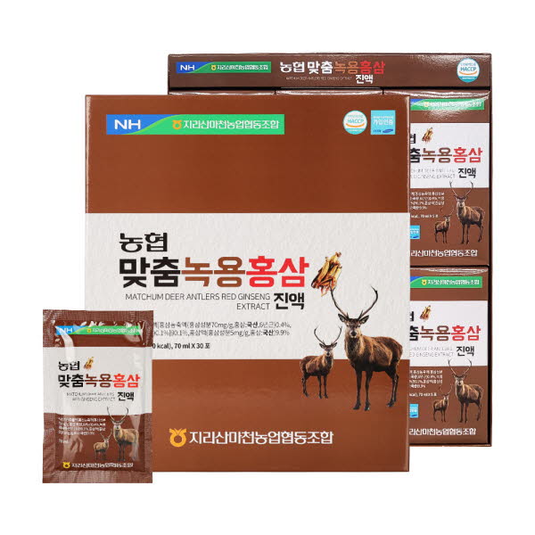 [지리산마천농협] 맞춤녹용홍삼진액 70ml x 30포 [A0950]