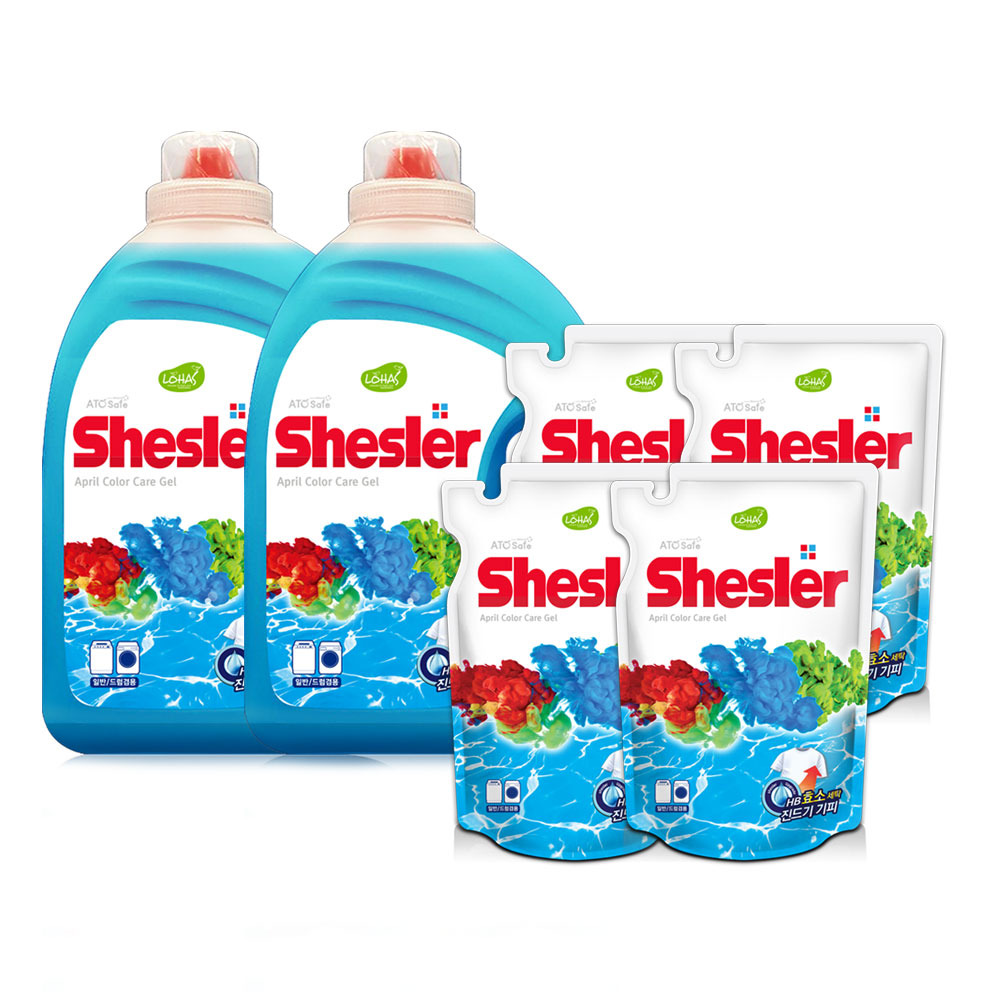 강호동의 쉬슬러 액상 세제 3.05L 2개+세제리필 500ml 4개