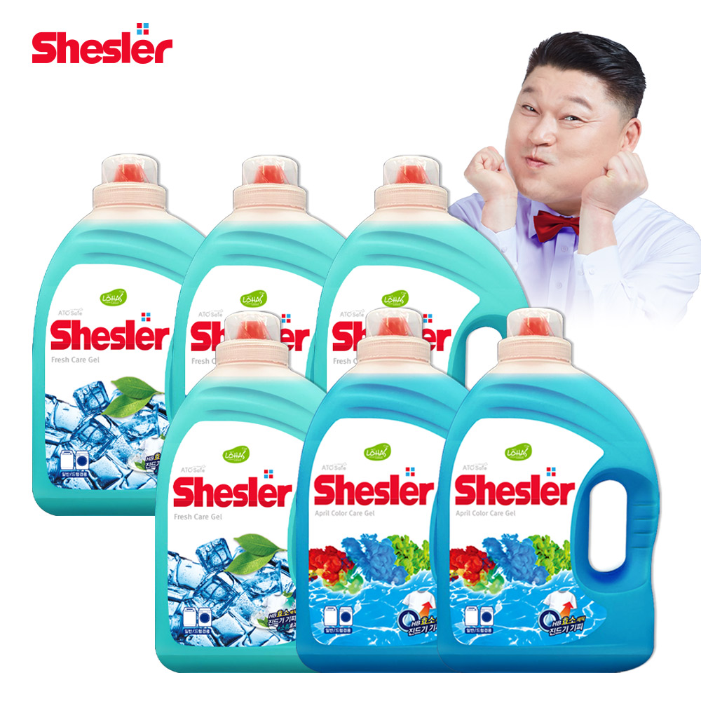 강호동의 쉬슬러 액상 세제 3.05L 후레쉬 4개+에이프릴 2개