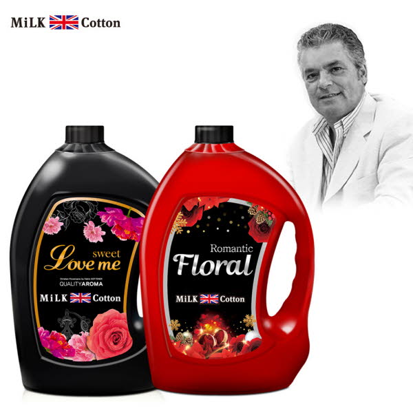 밀크코튼 고농축 퍼퓸 섬유유연제 (3.06L 2개 러브미향+플로럴향)