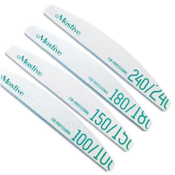 [모스티브] 네일파일 4종세트 (100/150/180/240 Grit)