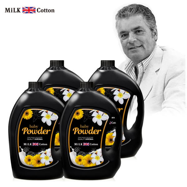 밀크코튼 고농축 퍼퓸 섬유유연제 (파우더향 3.06L 4개)