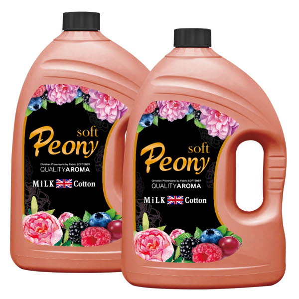 밀크코튼 고농축 유연제 피오니향 3.06L 2개