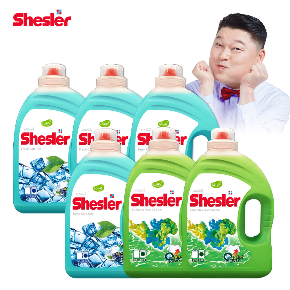 강호동의 쉬슬러 액상 세제 3.05L 후레쉬 4개+유칼립투스 2개