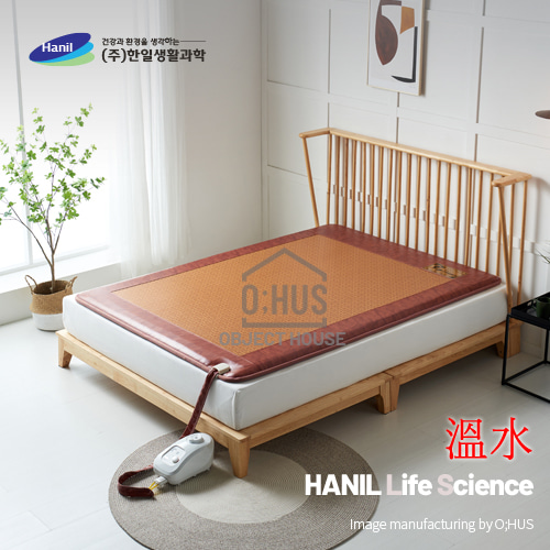 [한일생활과학] 브라운사각 온수매트 더블 1난방 140*200cm/두께 5CM