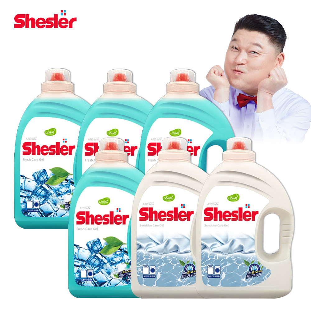 강호동의 쉬슬러 액상 세제 3.05L 후레쉬 4개+센스티브 2개