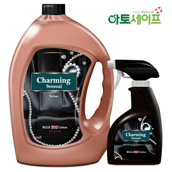 밀크코튼 고농축 유연제 3.06L 러브미향 1개 + 피오니향 1개