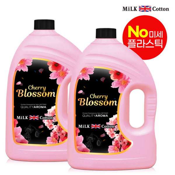 밀크코튼 고농축 유연제 체리블라썸향 3.06L 2개