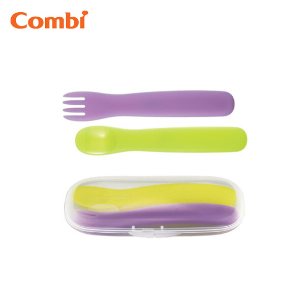 [콤비] 애정만점 스푼앤포크 세트 이유식기