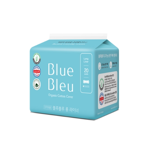 [블루블루] 유기농 순면커버 롱라이너 팬티라이너 생리대 20p x 10팩