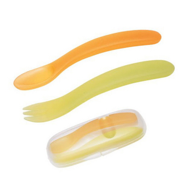 콤비] 베이비레벨 스푼앤포크 세트 이유식기