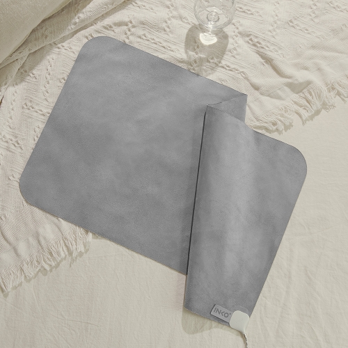 [잉코] 스웨이드 휴대용 전기매트 I-S700 (그레이)